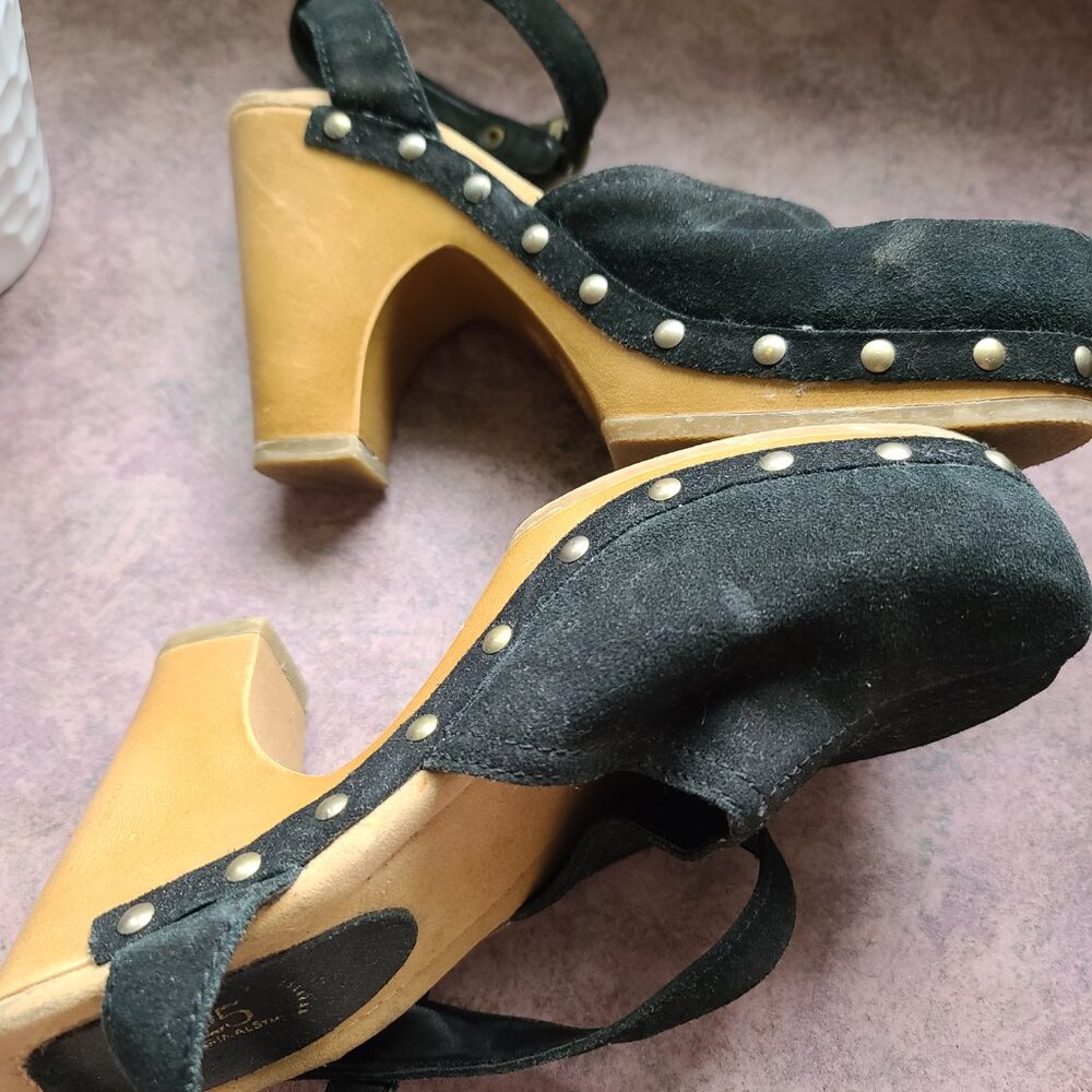 725 Originals Platform Clog Black with ankle wrap. sze 7.5 - Picture 6 of 7